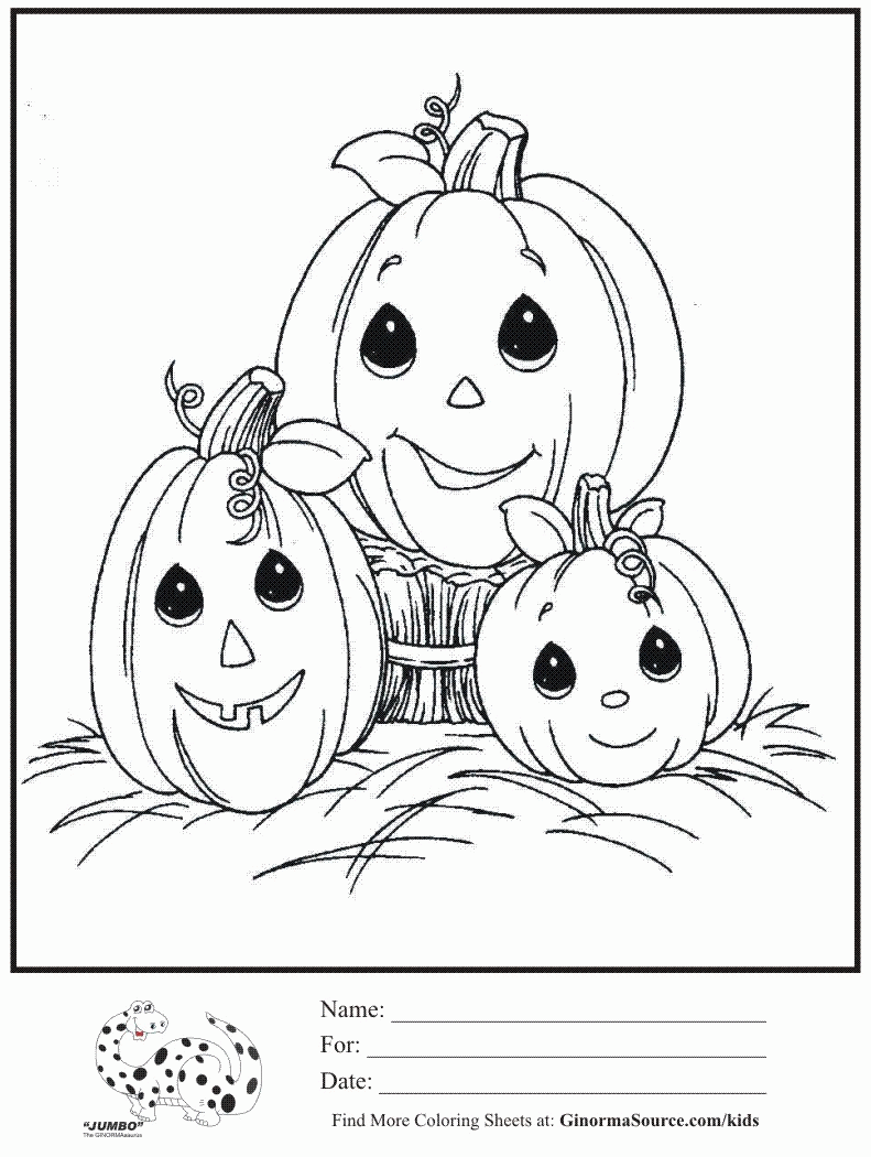 kids coloring page precious moments halloween pumpkin patch ...