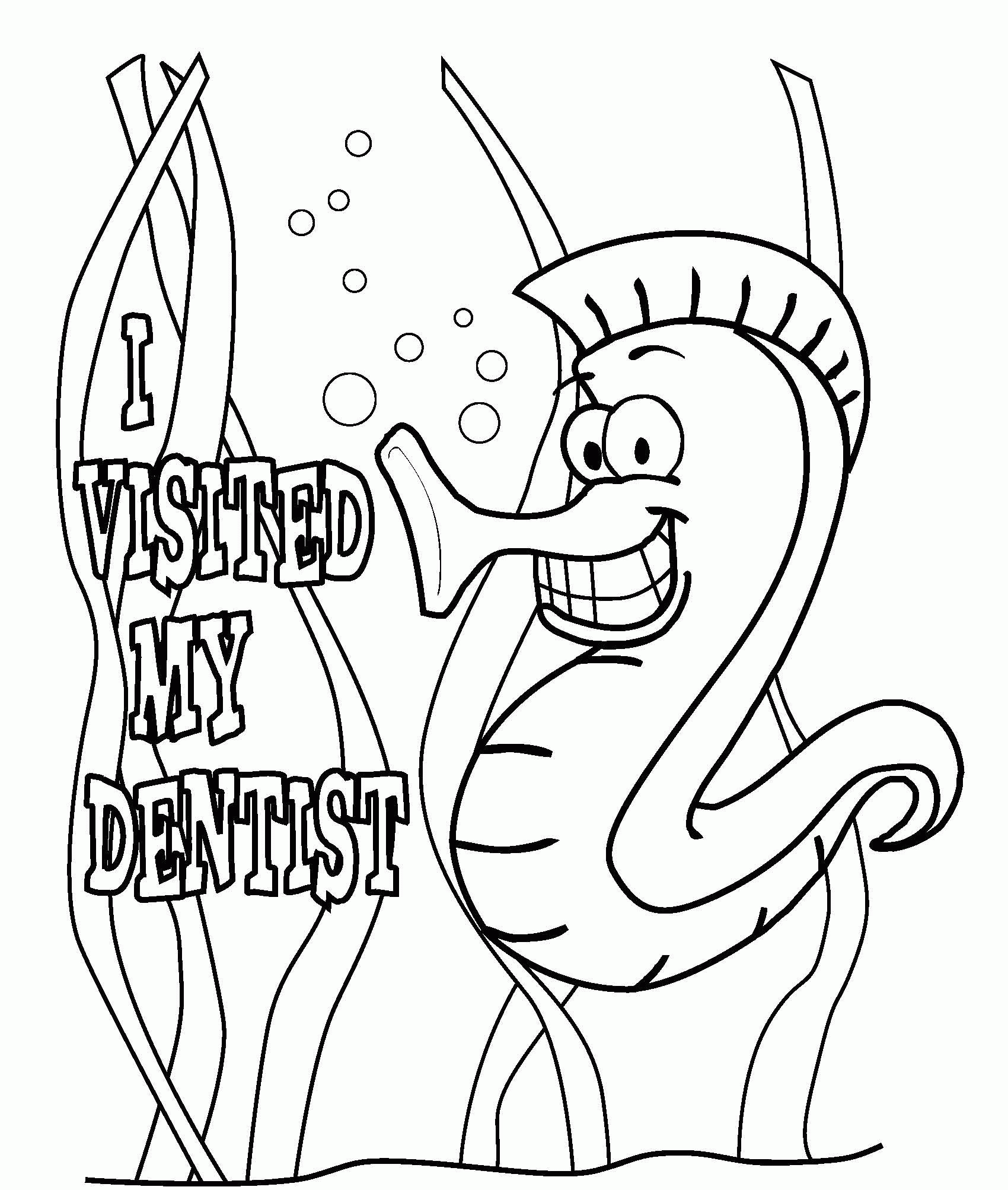 Free Easy Printable Coloring Pages About Teeth Coloring Home