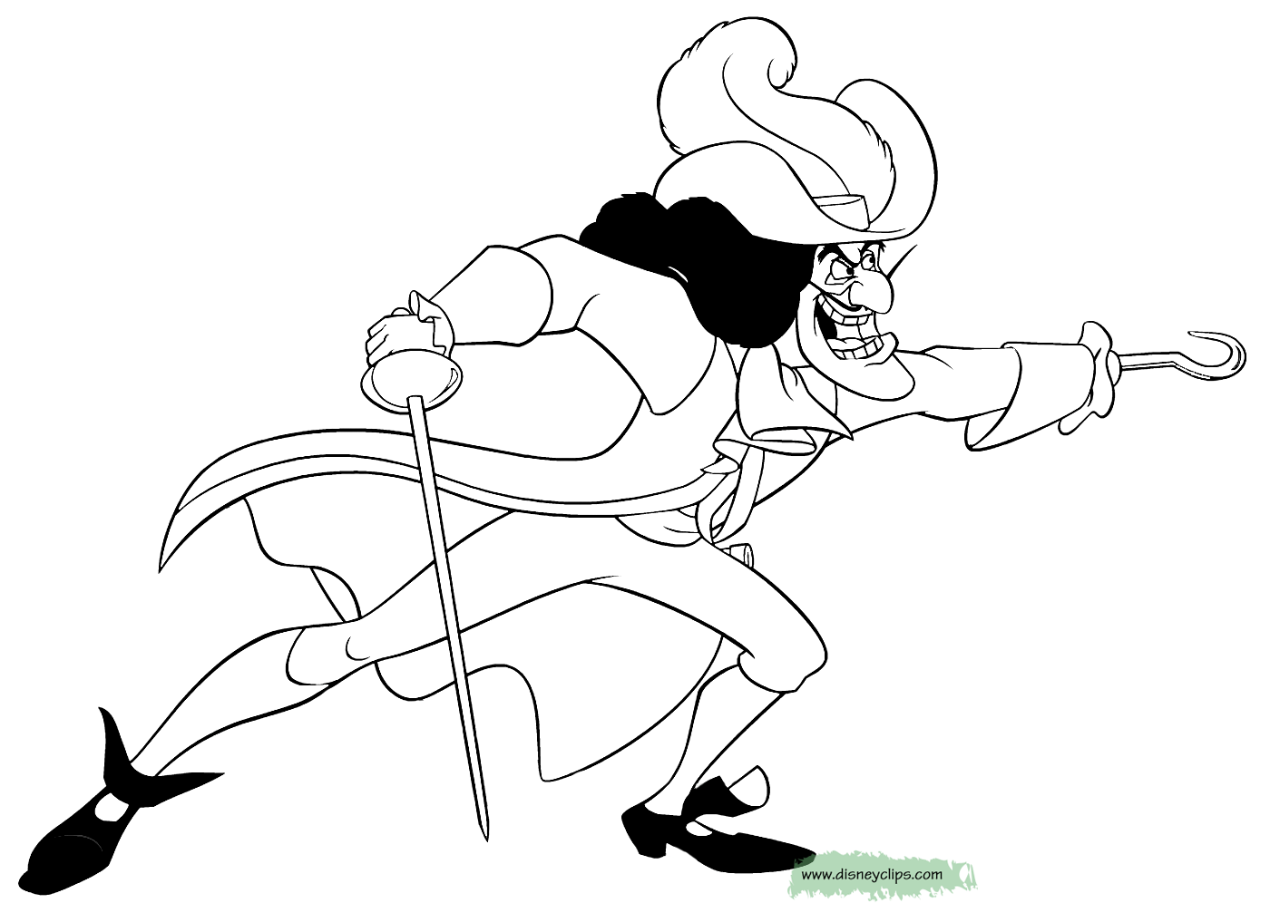 captain hook coloring page  coloring home