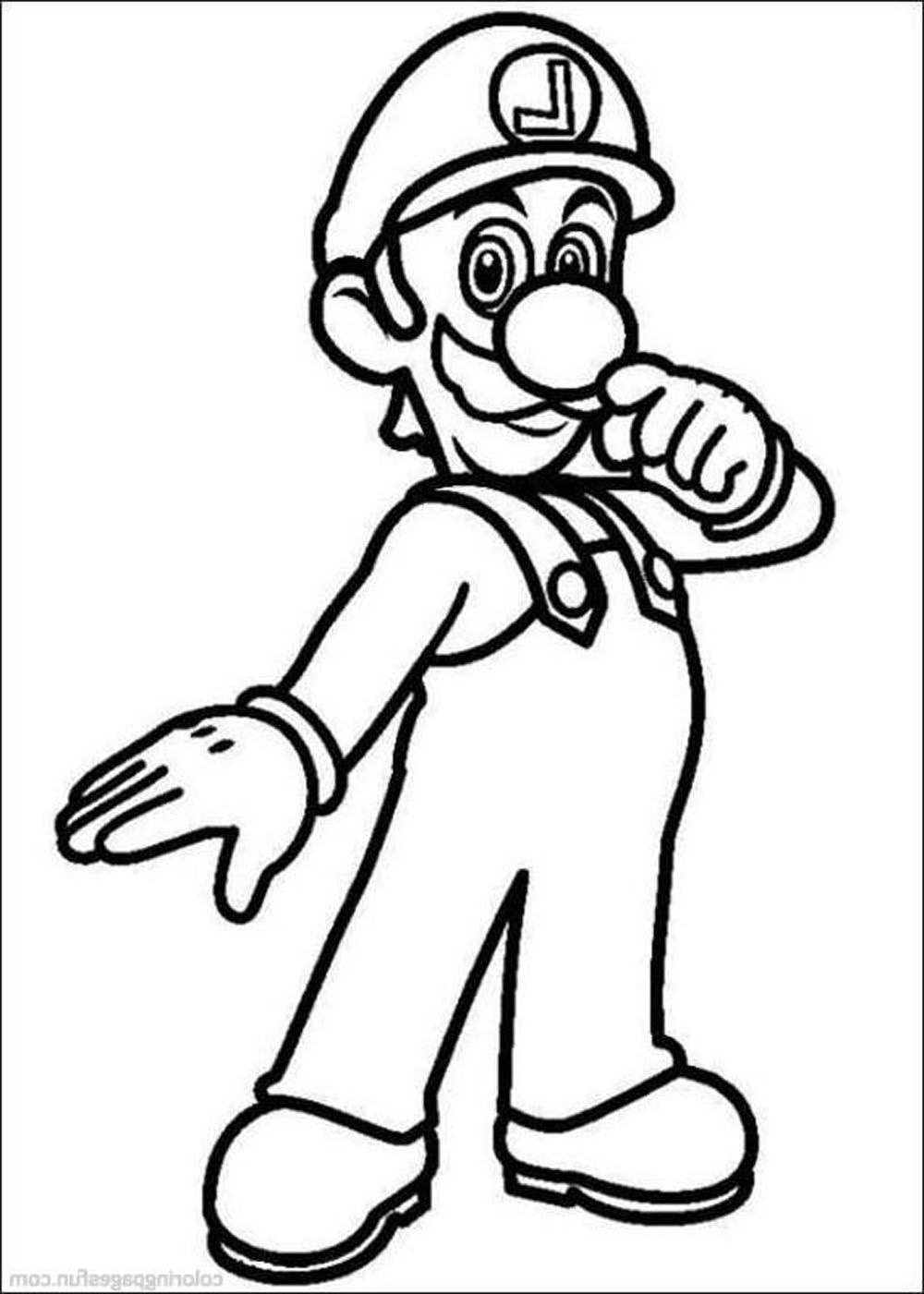Print Mario And Luigi Coloring Pages - Coloring Home
