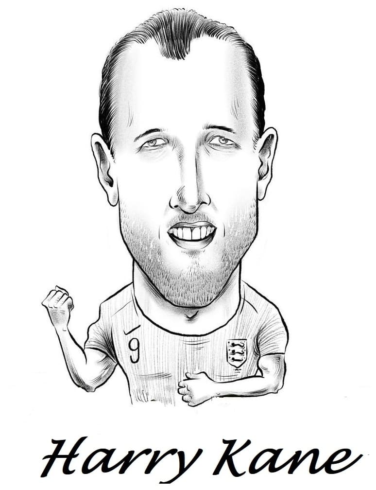 Harry Kane 11 Coloring Page - Free Printable Coloring Pages for Kids