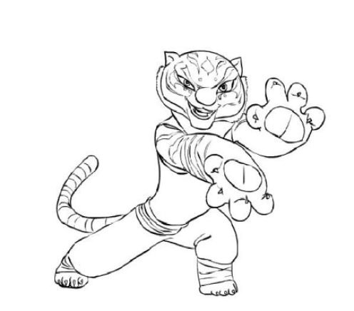 Kung Fu Panda Coloring Pages | Team colors
