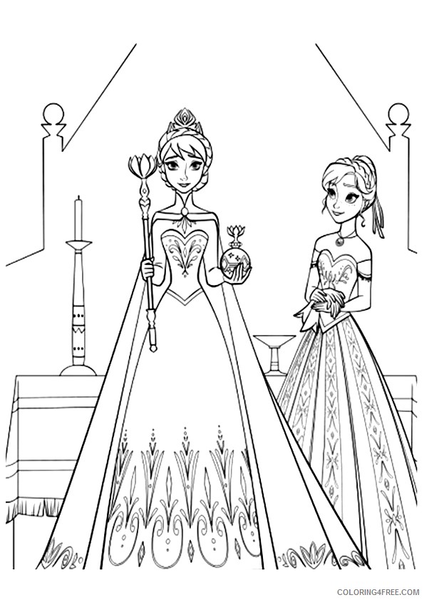 frozen coloring pages queen elsa Coloring4free - Coloring4Free.com