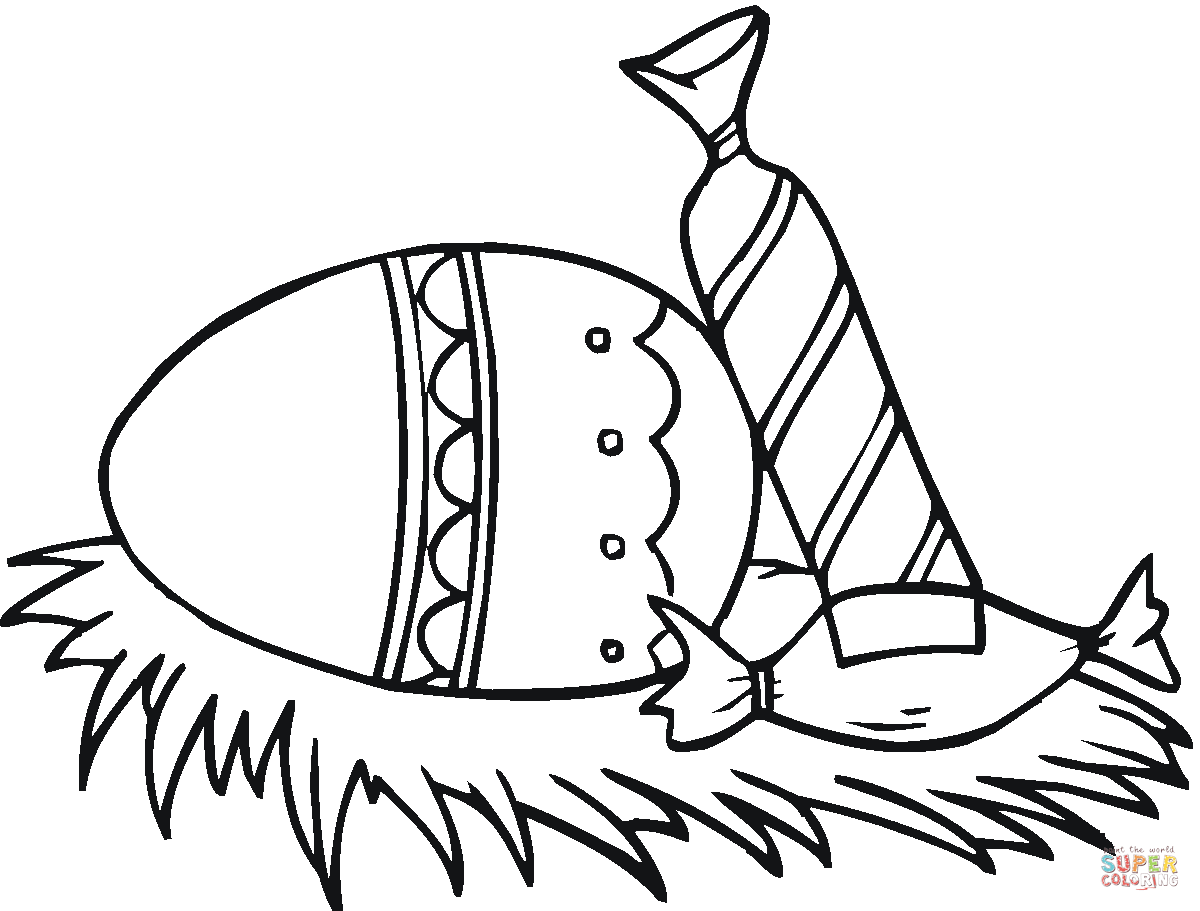 Easter Candy and Eggs coloring page | Free Printable Coloring Pages