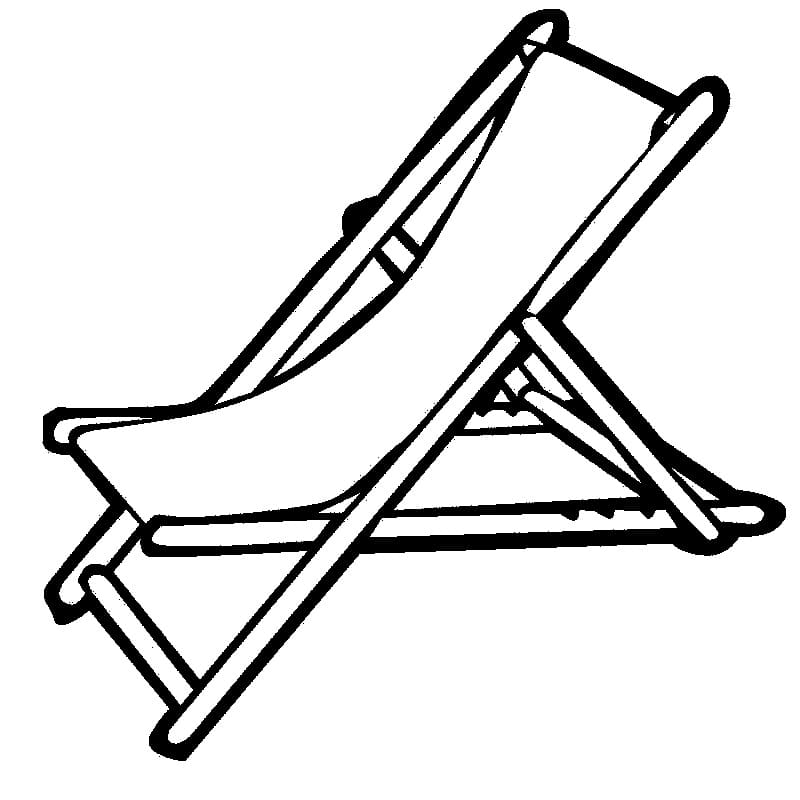 Beach Chair Coloring Page - Free Printable Coloring Pages for Kids