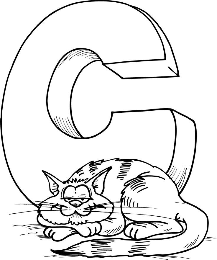 Letter C Coloring Pages - Preschool Crafts