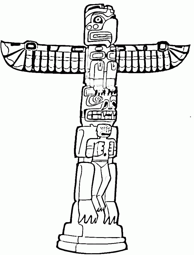 Free Totem Pole Coloring Sheets - Toyolaenergy.com