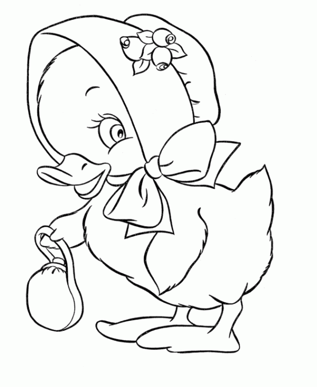 easter chick coloring page | Creative Ads