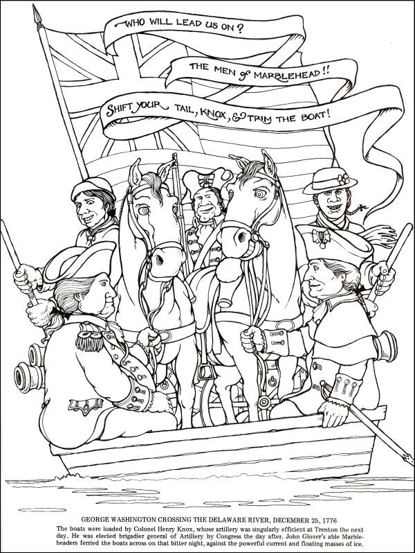 Boston Tea Party - Coloring Pages for Kids and for Adults