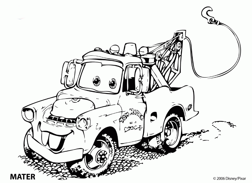 Cars Movie Characters Coloring Sheets - High Quality Coloring Pages