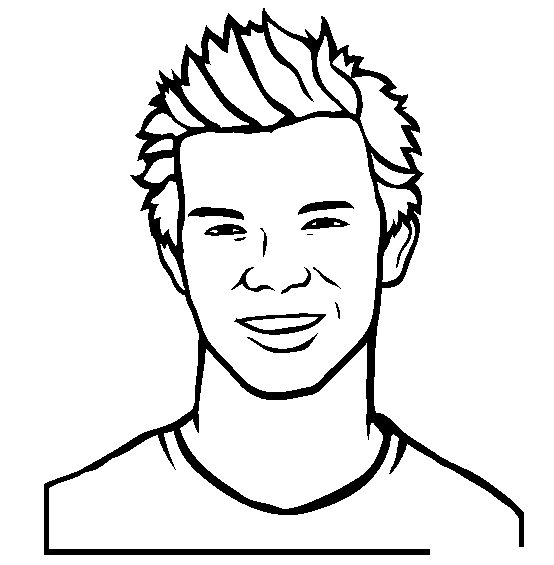 Taylor Lautner coloring page