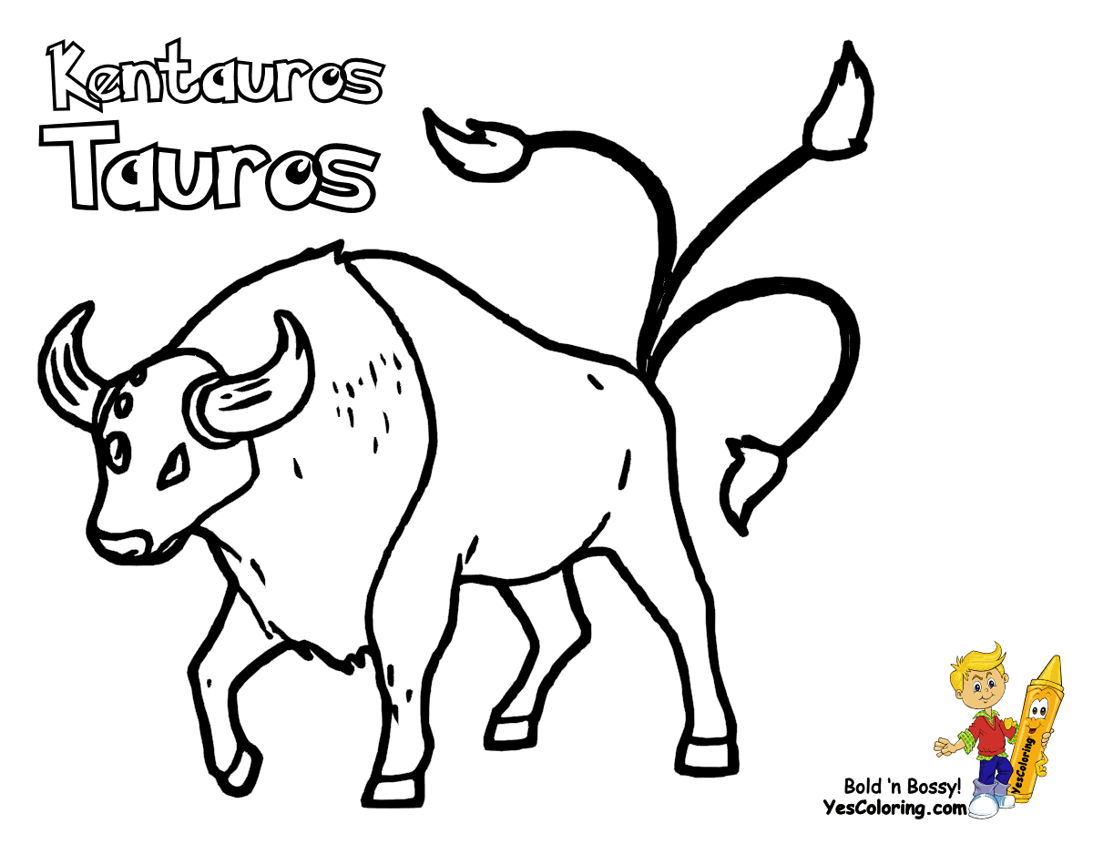 Tauros Pokemon Coloring Page - Coloring Home