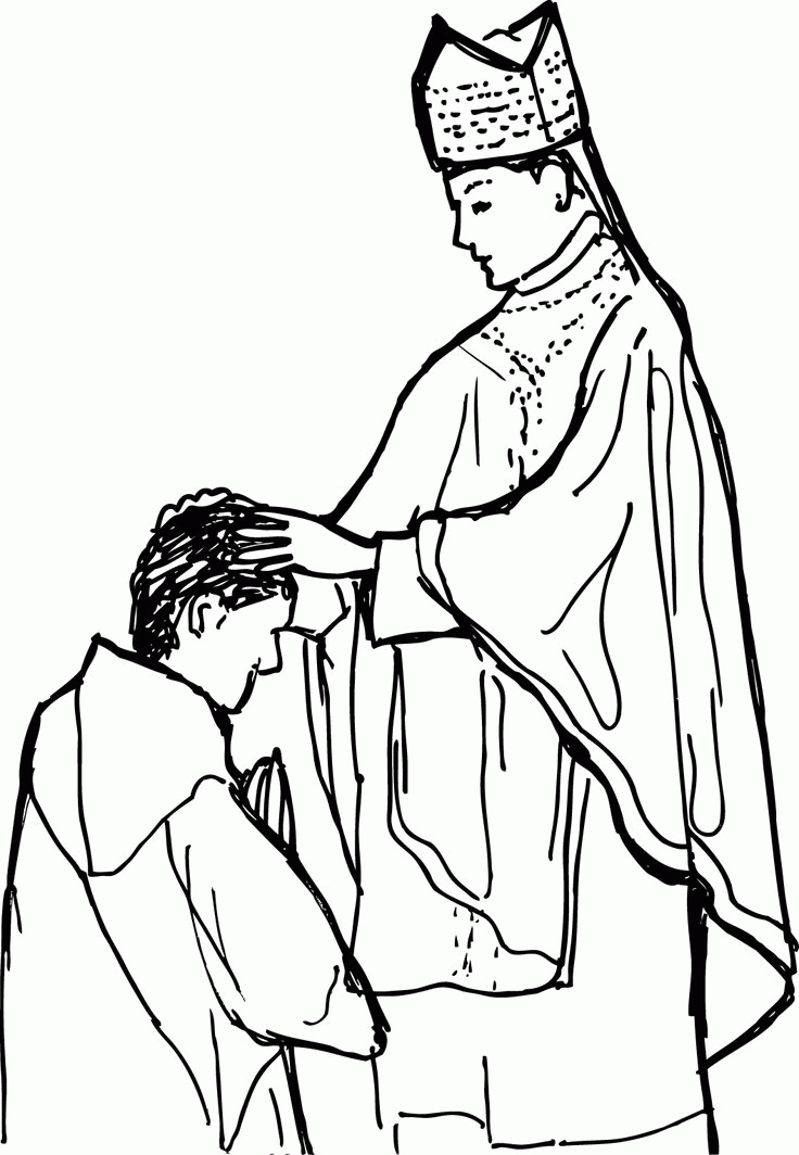 Holy Orders coloring page | Catholic Sacraments: Holy Orders ...