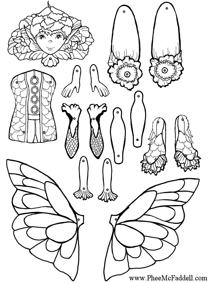 Ferne By The Brook Puppet Coloring Page