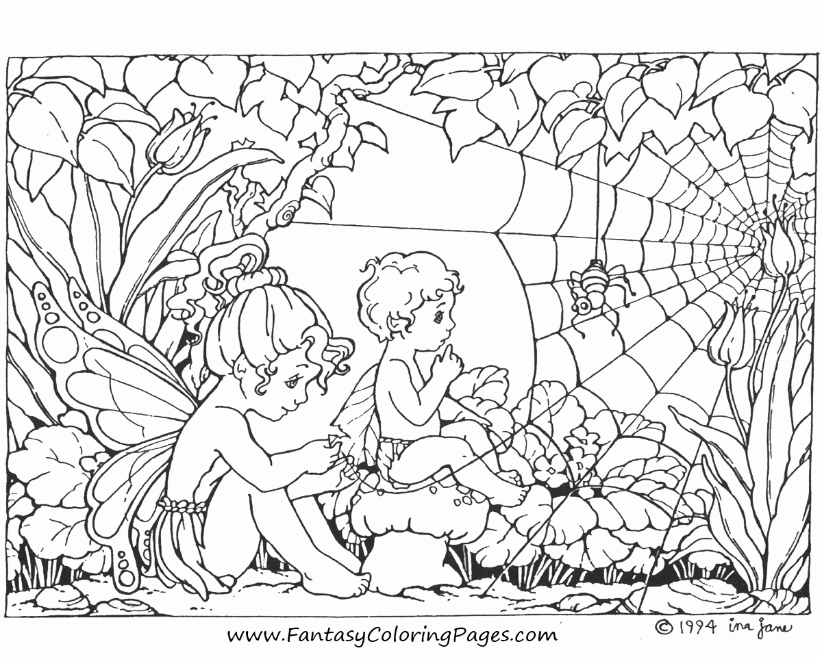 Fairy - Coloring Pages for Kids and for Adults