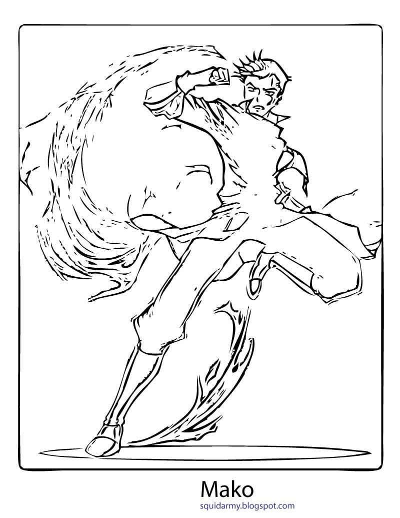 Avatar Korra Coloring Pages High Quality Coloring Pages
