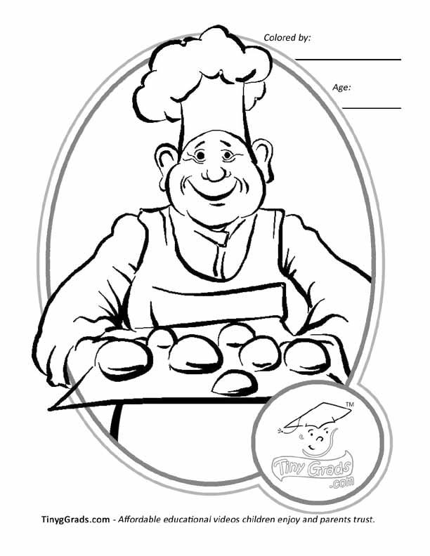 Baker #41 (Jobs) – Printable coloring pages