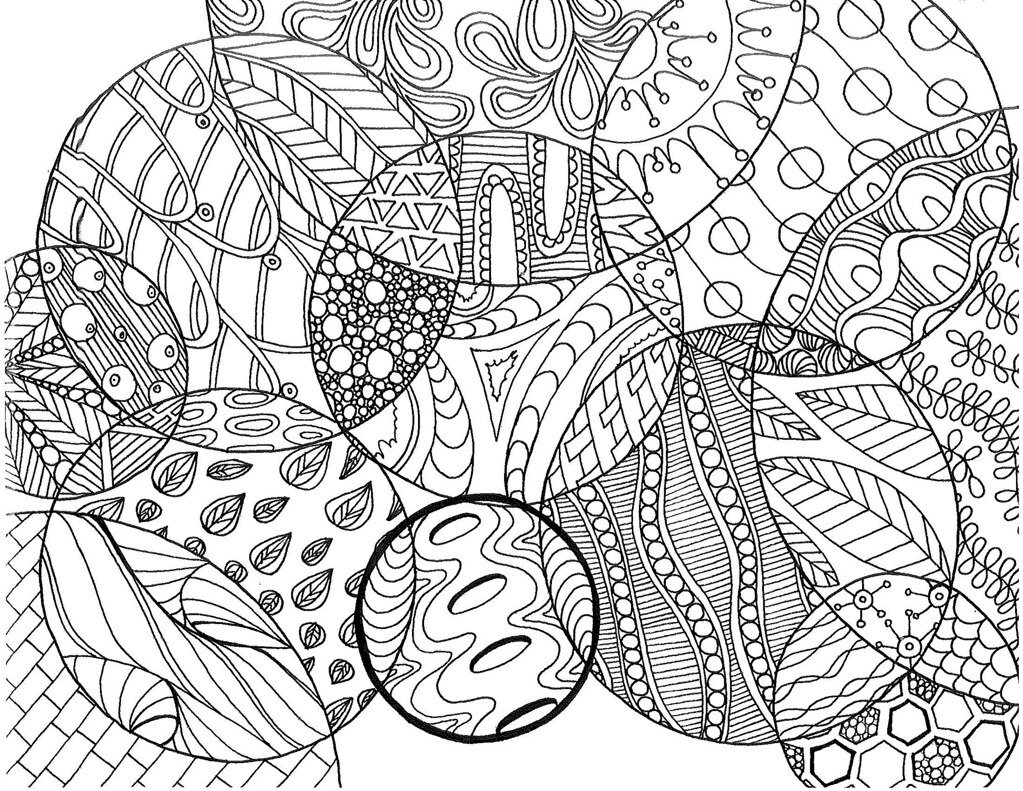 Circle Zentangle Coloring Page   Pages At Etsy.com/shop/snee ...