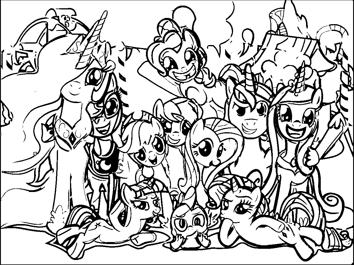 All My Little Pony Coloring Pages