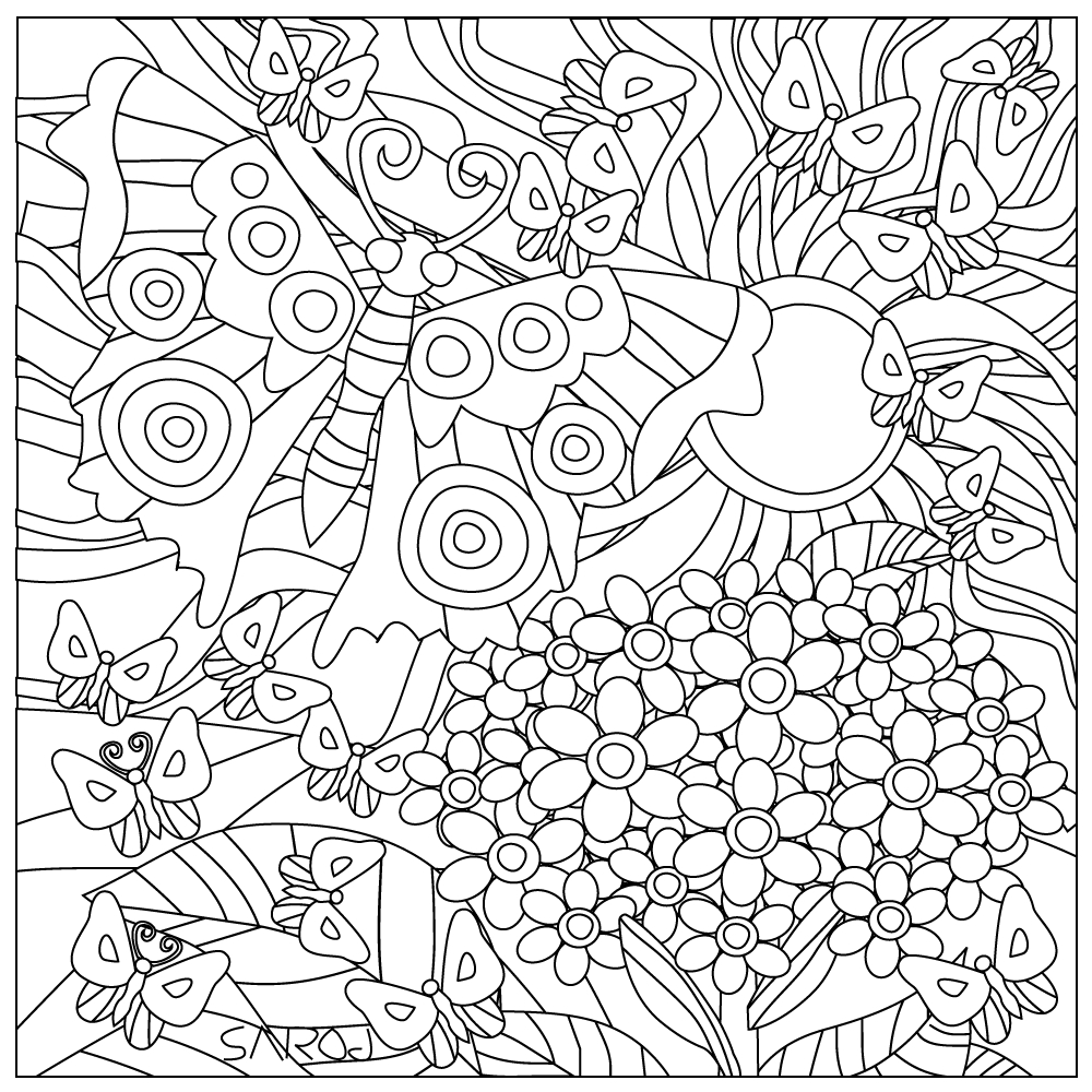 coloring : Top Splendid Free Coloringpages Of Flowers And ...