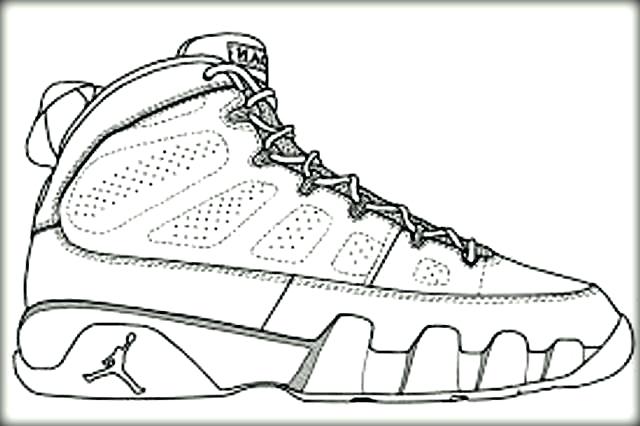 Nike Basketball Shoes Coloring Pages