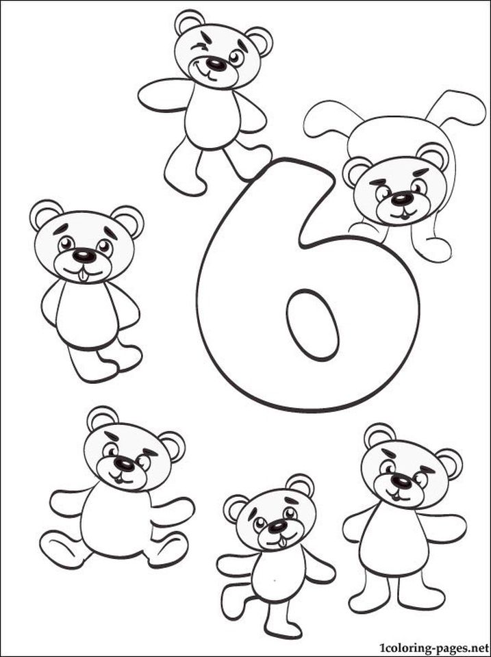 Get This Number 6 Coloring Page - 686s6 !