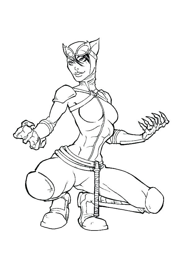 Catwoman Coloring Pages at GetDrawings.com | Free for ...