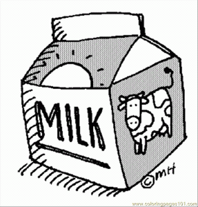 Milk 286x300 Coloring Page - Free Breakfast Coloring Pages ...