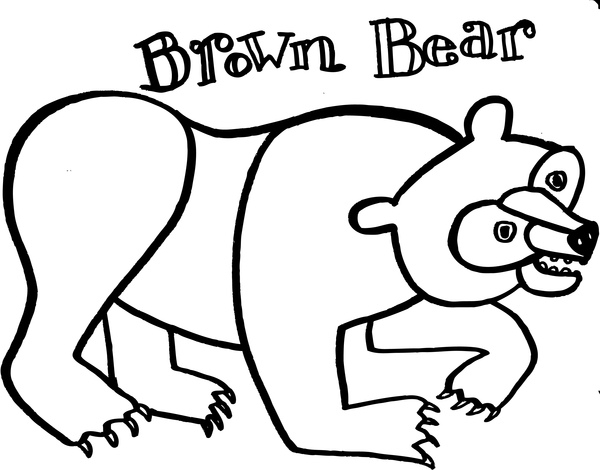 Brown Bear Coloring Pages Brown Bear Brown Bear Coloring Pages ...