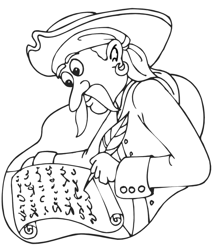 writing coloring page