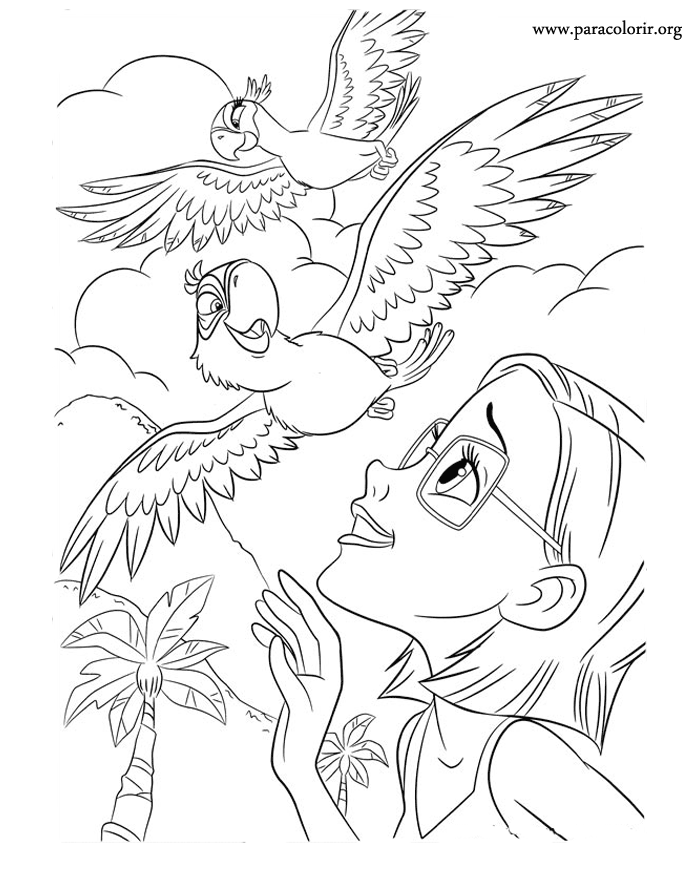 Rio The Movie coloring pages for kids - Free Coloring Pages