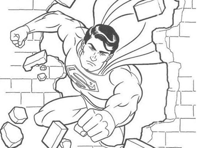 Free & Easy To Print Superman Coloring Pages - Tulamama