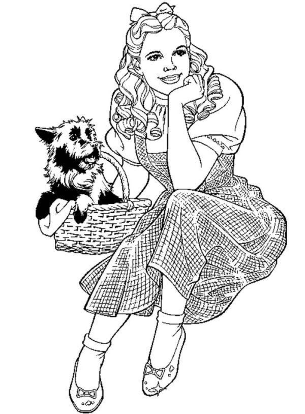 Printable Wizard of Oz Coloring Pages PDF - Coloringfolder.com | Wizard of  oz color, Wizard of oz characters, Coloring pages