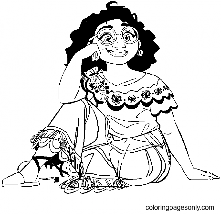 Encanto Mirabel Madrigal Coloring Pages   Coloring Home