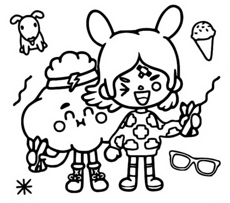 Toca World 8 Free Coloring Pages
