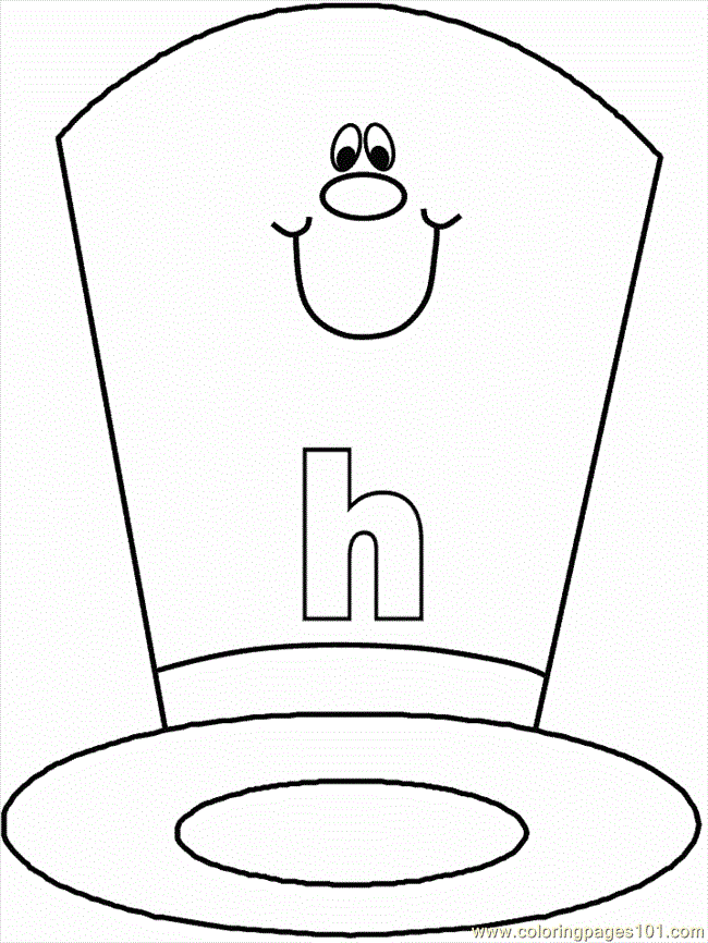 Top Hat Coloring Page | Clipart Panda - Free Clipart Images