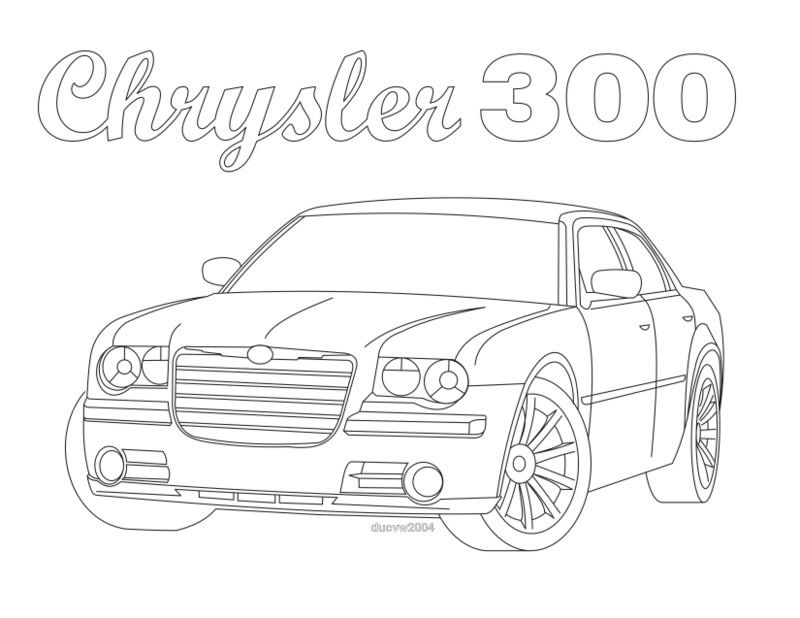 Dodge Charger SRT Coloring Page