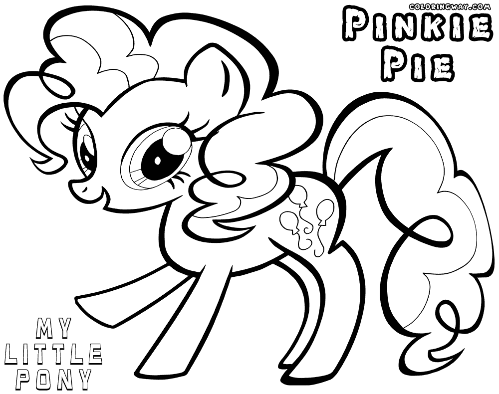 Pinkie Pie Pony Coloring Pages - Coloring Home