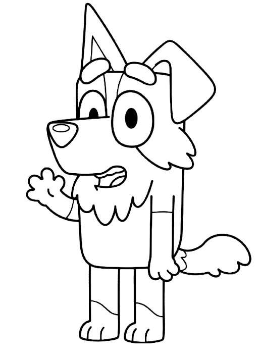 Drawing 6 from Bluey coloring page