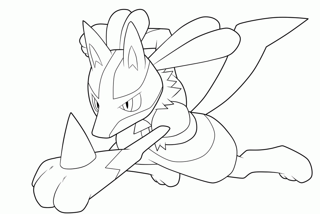 Free Lucario Coloring Pages, Download Free Clip Art, Free Clip Art ...