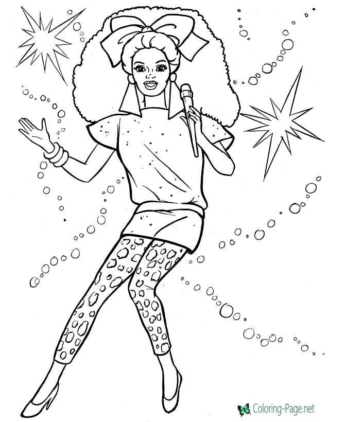 baby rock stars coloring pages