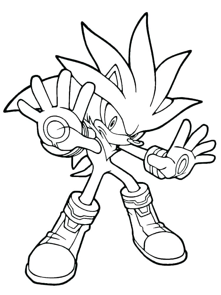Silver The Hedgehog Coloring Page - Free Printable Coloring Pages for Kids