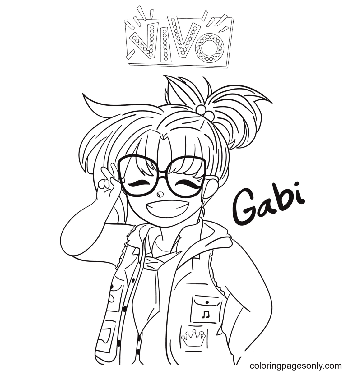 Gabriela Vivo Coloring Pages - Vivo Coloring Pages - Coloring Pages For  Kids And Adults