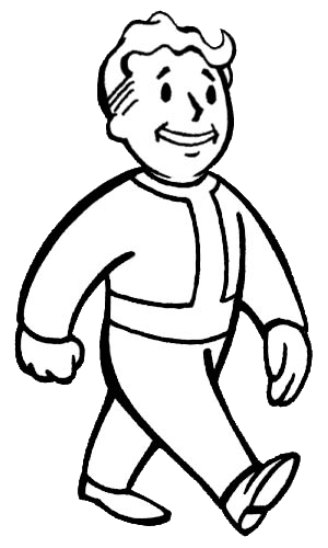 Fallout vault boy coloring pages
