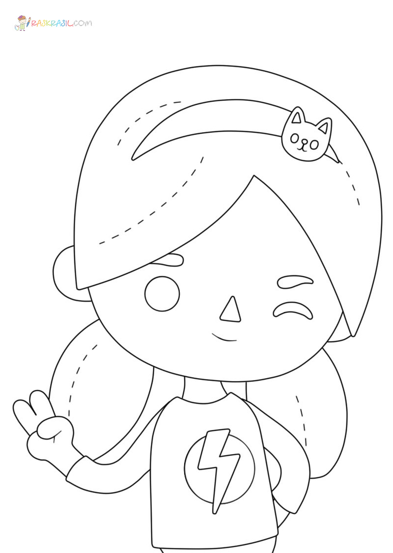 Toca Boca Coloring Pages   New Pictures Free Printable   Coloring Home