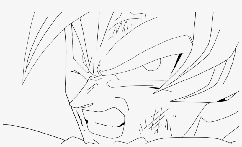 Goku Coloring Page - Goku PNG Image | Transparent PNG Free Download on  SeekPNG