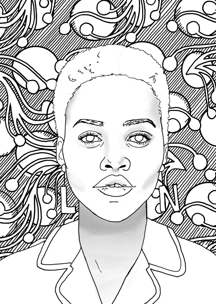 Black Women Coloring Pages - Coloring Home