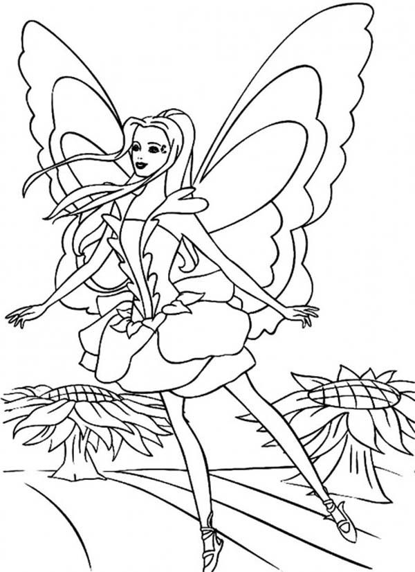 Barbie Fairytopia Coloring Pages Page 1