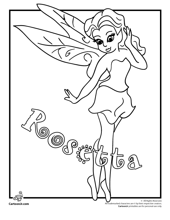 Tinkerbell Coloring Page - Coloring Home