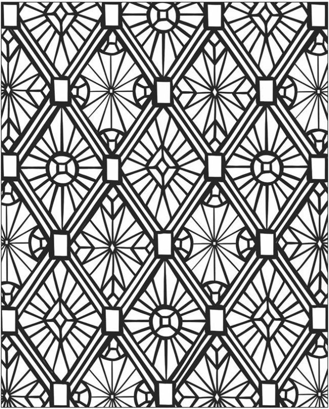 Mosaic Patterns Coloring Pages – AZ Coloring Pages Free Mosaic ...